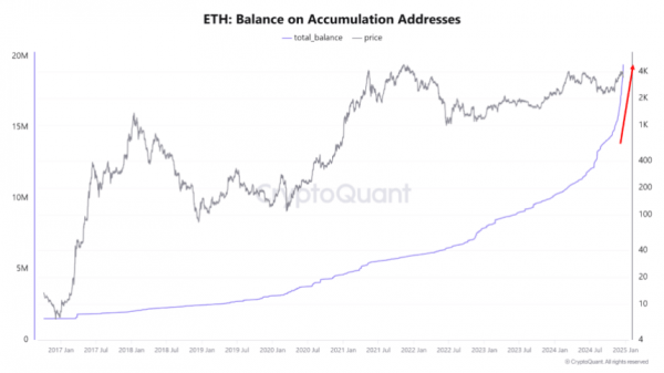 Накопление Ethereum привело к росту холдингов на 60% за пять месяцев &ndash; подробности