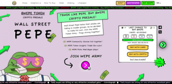 Биткоин до $150 тыс. В 2025 году |Будет ли Wall Street Pepe ездить на 100 -кратной волне?