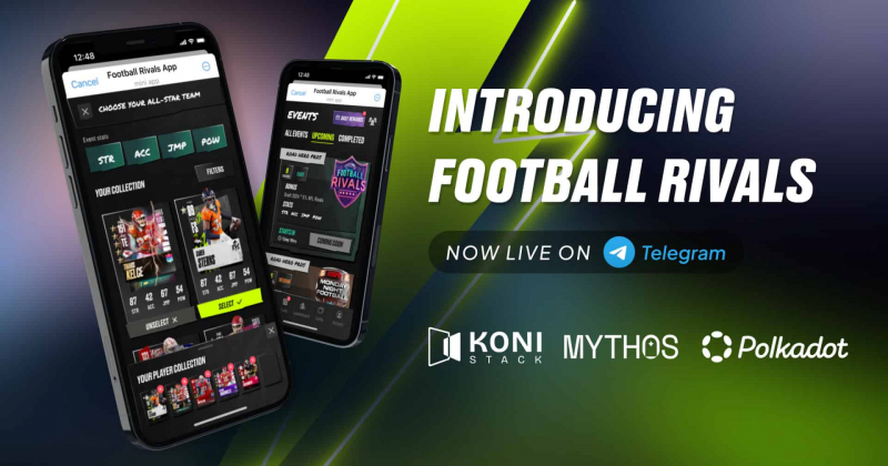Coni Stack запускает «футбольные конкуренты» на Telegram, адаптируя миллионы пользователей в Mythos & Polkadot