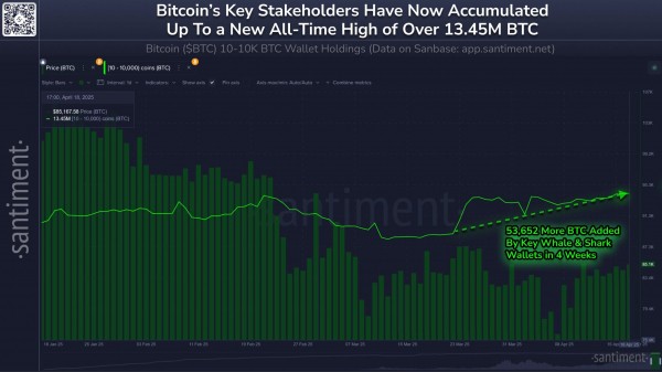 Киты скупили биткоин на $4,7 млрд: цена BTC достигла $87 400