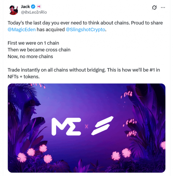 Magic Eden приобретает приложение для торговли криптовалютой, чтобы выйти за рамки NFTS