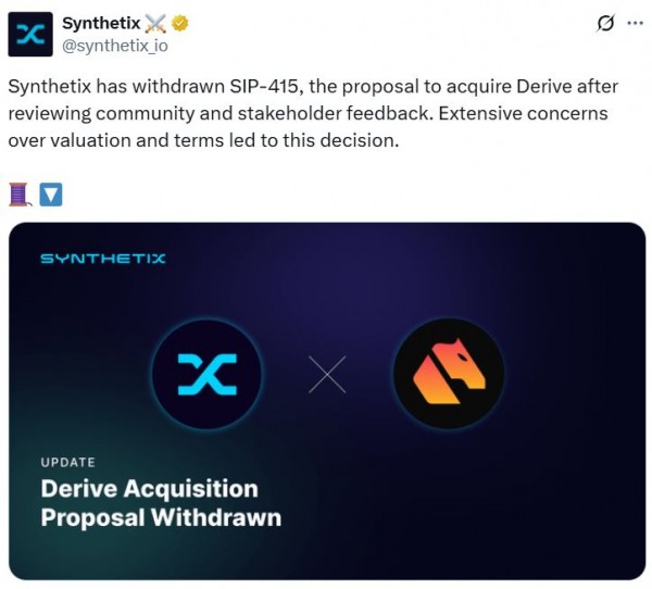 Synthetix Scuttls 27 млн. Долл. США. Получите сделку после проблем с сообществом