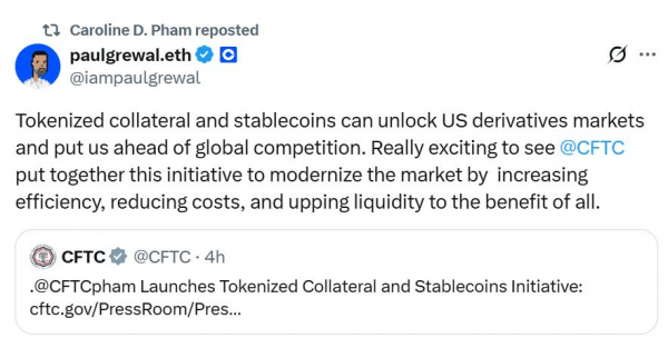 CFTC для изучения стаблекоин для получения средств обеспечения.