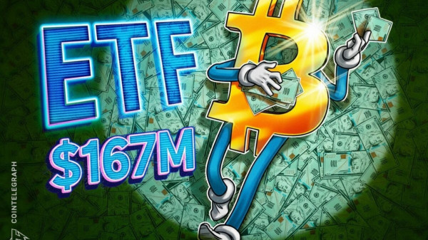 Спотовые биткоин-ETF сообщили о притоке $166 млн, несмотря на падение рынка