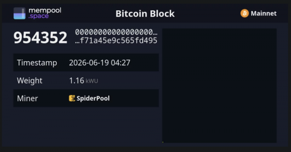 Майнинг-пул SpiderPool добыл пустой блок в Биткоине