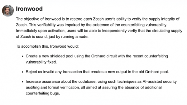 Цена Zcash выросла на 13 % за неделю на фоне подготовки сети к обновлению Ironwood