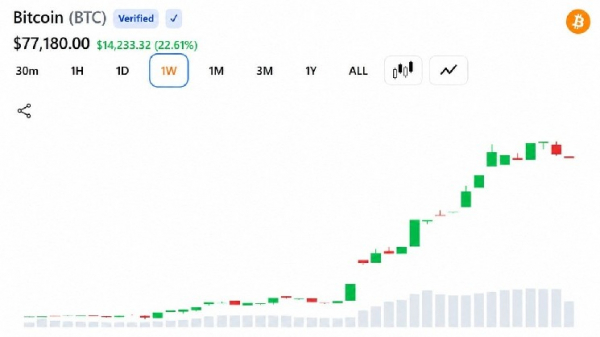 Биткойн подскочил на 10 000 долларов за неделю, а игроки, открывшие короткие позиции, потеряли 3 миллиарда долларов