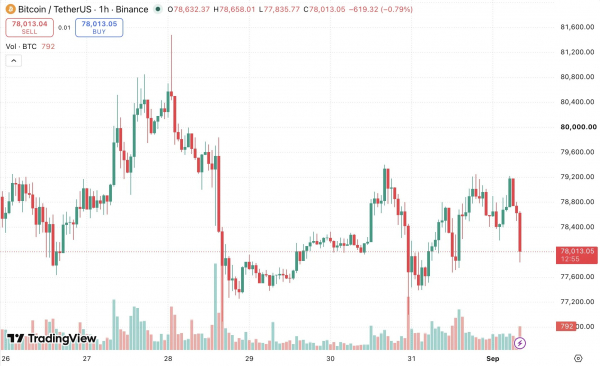 Биткоин завершил август ростом на 24%